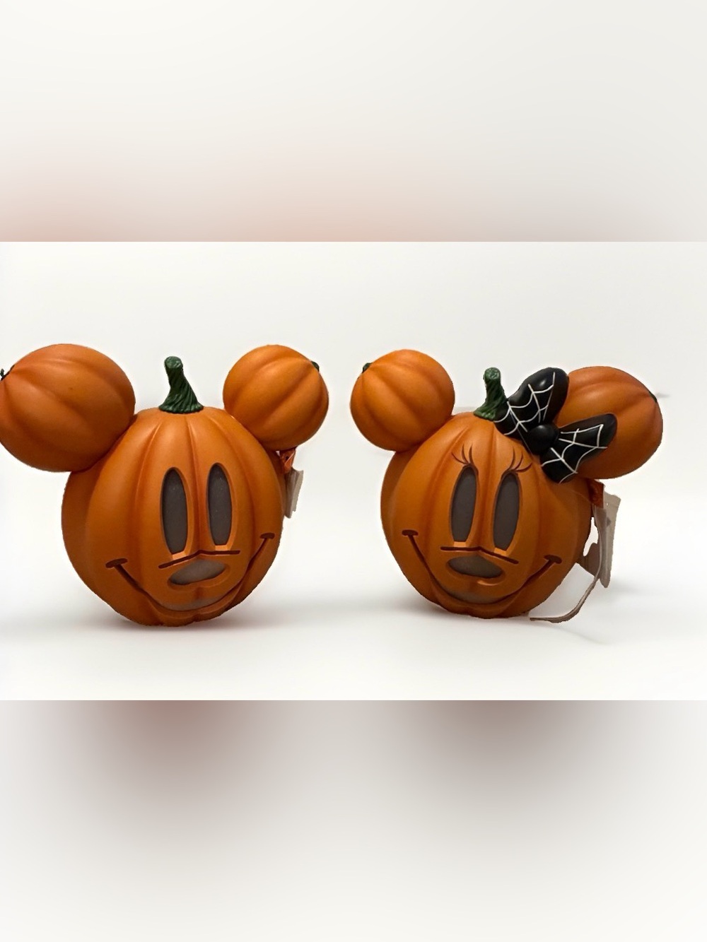 🧡 Disney 2026 Home Depot 14 Inch LED Mickey & Minnie Mouse Pumpkin Set Light Up